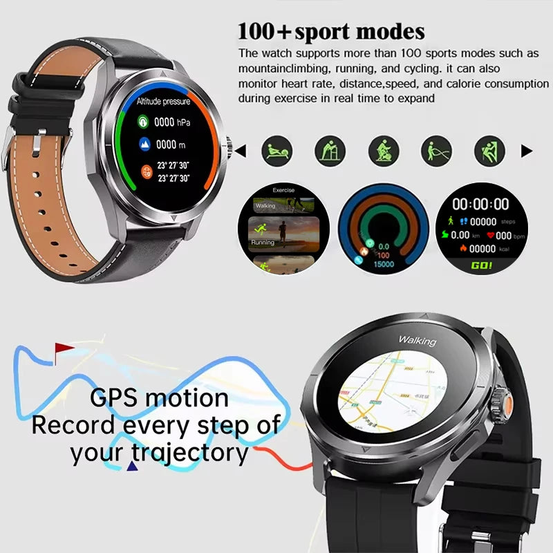 Xiaomi S4 Ultra Smartwatch – AMOLED Display, NFC, GPS, Compass, Heart Rate Monitoring, Waterproof, Bluetooth Calling