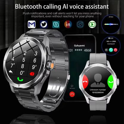 Xiaomi S4 Ultra Smartwatch – AMOLED Display, NFC, GPS, Compass, Heart Rate Monitoring, Waterproof, Bluetooth Calling